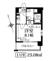 PondMumSUMIYOSHI801号室-間取り