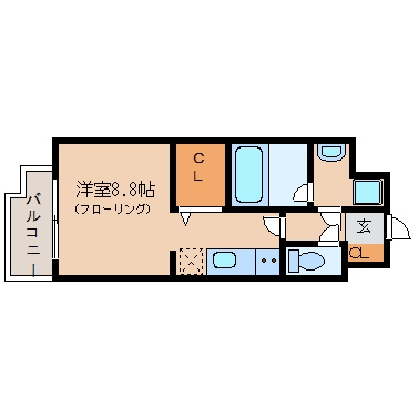 レキシントン・スクエア桜坂212号室-間取り