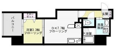 アクタス薬院アネックス604号室-間取り