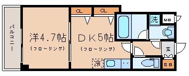 アクタス天神III804号室-間取り