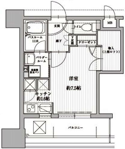 アクタス天神北804号室-間取り