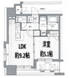 アクタス天神北 - 所在階***階の間取り図 10304