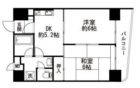 ファミーユ警固 - 所在階6階の間取り図 10321