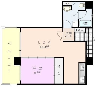 アンピールメゾン黒門302号室-間取り