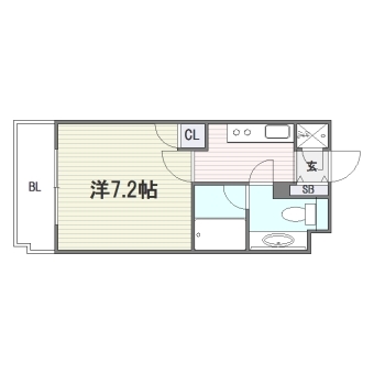 箱崎パルク501号室-間取り