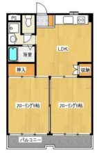 アンベール東天神 - 所在階 の間取り図