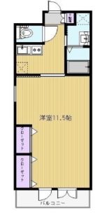 ファシール薬院 - 所在階 の間取り図