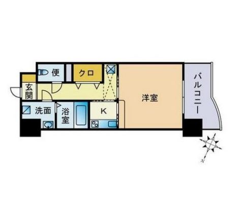 モントーレ天神セントラルスクエア205号室-間取り