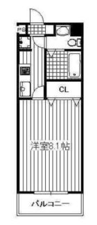 コンドミニアム薬院駅 - 所在階***階の間取り図 10399