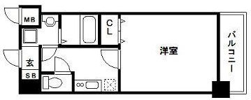 アレクサス ラ・クラシコ208号室-間取り