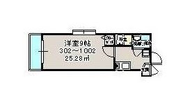 リバティ博多伍番館602号室-間取り