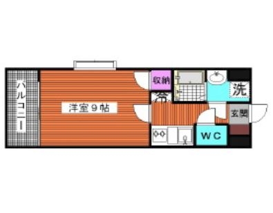 ラティーナ松香台407号室-間取り