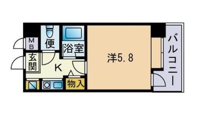 ウイング大手門602号室-間取り