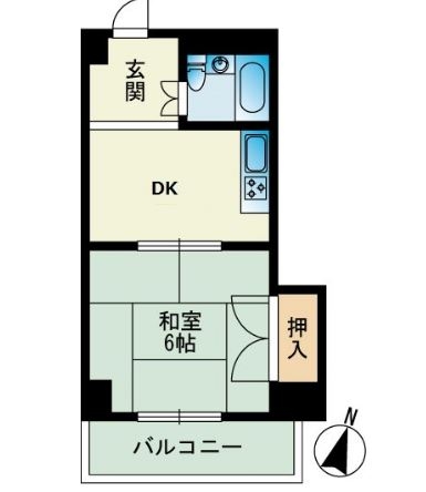 サンアイマンション102号室-間取り