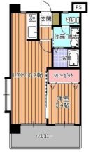 ウィステアリア博多東 - 所在階 の間取り図