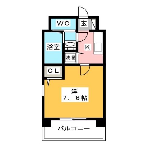 サヴォイ　ファイブウェイズ701号室-間取り