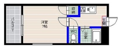 クリスタルウイング606号室-間取り