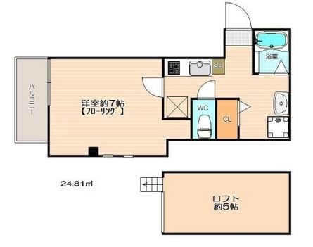 イル・グラッツィア天神東I402号室-間取り