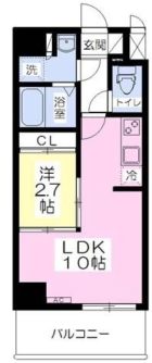 ラフレシーサ天神南 - 所在階 の間取り図