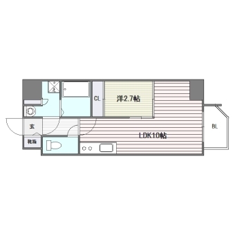 ラフレシーサ天神南701号室-間取り