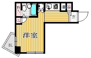 天神エクセル12602号室-間取り