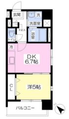 メイソン・デ・グレース天神南 - 所在階 の間取り図