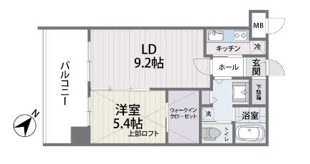 Ｓ-ＦＯＲＴ筑紫通り1009号室-間取り