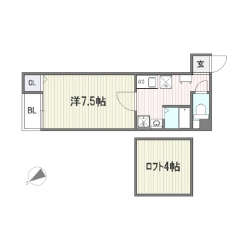 イル・グラッツィア博多駅前I402号室-間取り