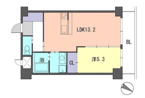 レジデンス住吉1210号室-間取り