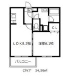 ビータコモダ博多 - 所在階 の間取り図