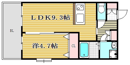 第34川崎ビル206号室-間取り