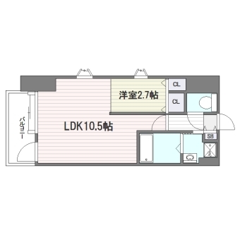 パセオ平尾901号室-間取り