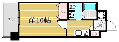 HF博多東レジデンス312号室-間取り