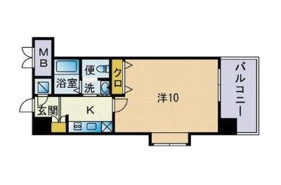 HF博多東レジデンス201号室-間取り