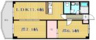 第5いそのビル - 所在階***階の間取り図 10608