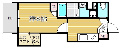 アクタス天神パークシティ1104号室-間取り