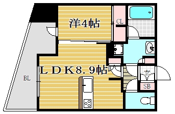 パークアクシス博多901号室-間取り