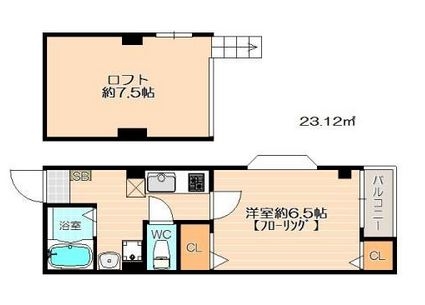 イル・グラッツィア博多駅東II203号室-間取り