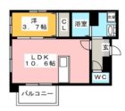 モンフレール東比恵 - 所在階 の間取り図