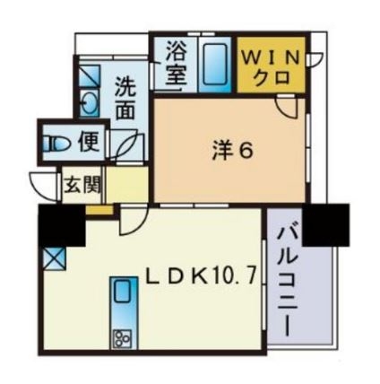 フォルツァリンクス博多504号室-間取り