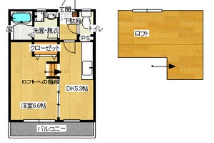 ベルコート博多203号室-間取り