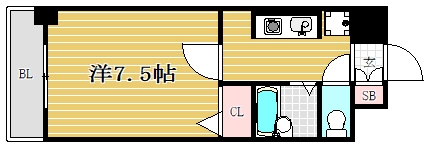 グレース城南406号室-間取り