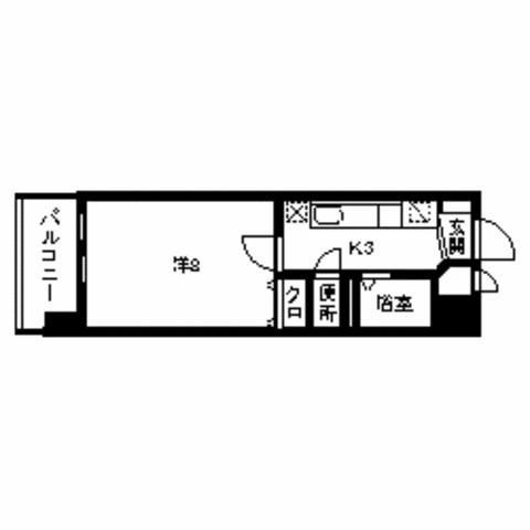 兼信ビル501号室-間取り