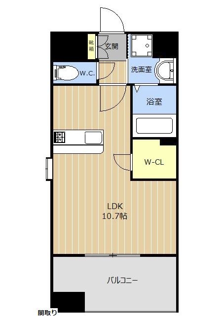 LIBTH吉塚301号室-間取り