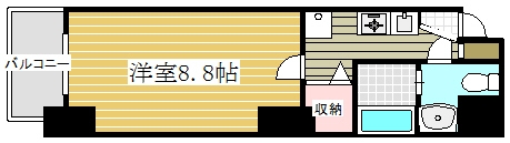 サクラメント大濠201号室-間取り