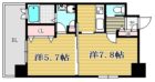 エンクレスト天神南II - 所在階***階の間取り図 10732