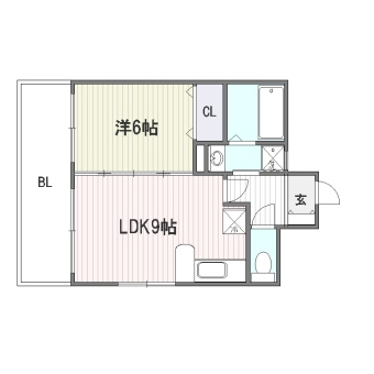 シティライフ博多駅南503号室-間取り