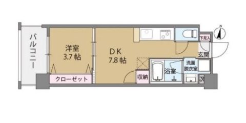 クリスタル＆リゾートスカイプレミア304号室-間取り