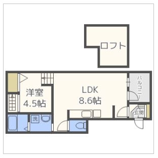 PREMIUM薬院102号室-間取り