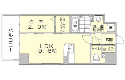 パークサイド博多駅東302号室-間取り